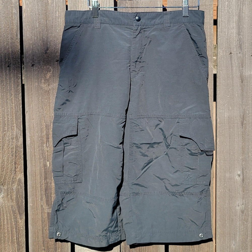 Columbia GRT Men's Dark Gray Athletic Hiking Cargo‎ Shorts Sz 32 Summer Outdoor